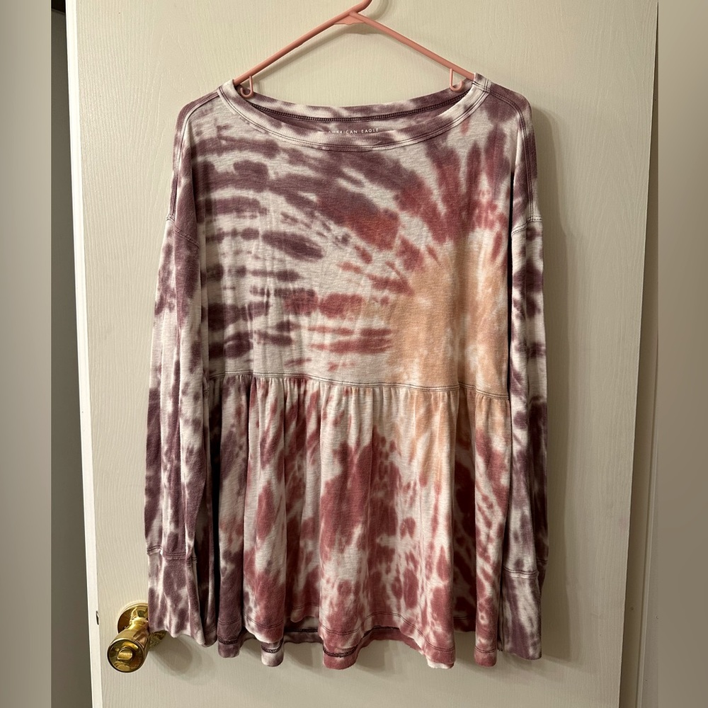American Eagle Long sleeved baby doll top